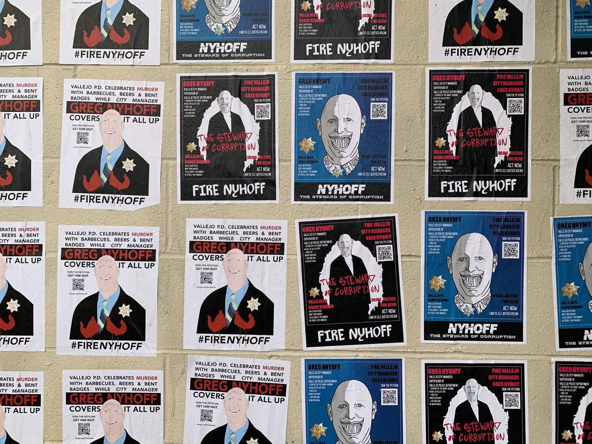 City Manager Greg Nyhoff-illegally fired FOUR whistleblowers to cover up (1) the disgusting practice of Vallejo PD cops celebrating murdering civilians by bending their badges and throwing BBQs and (2) selling out Mare Island after shady secret meetings w developers in Tennessee