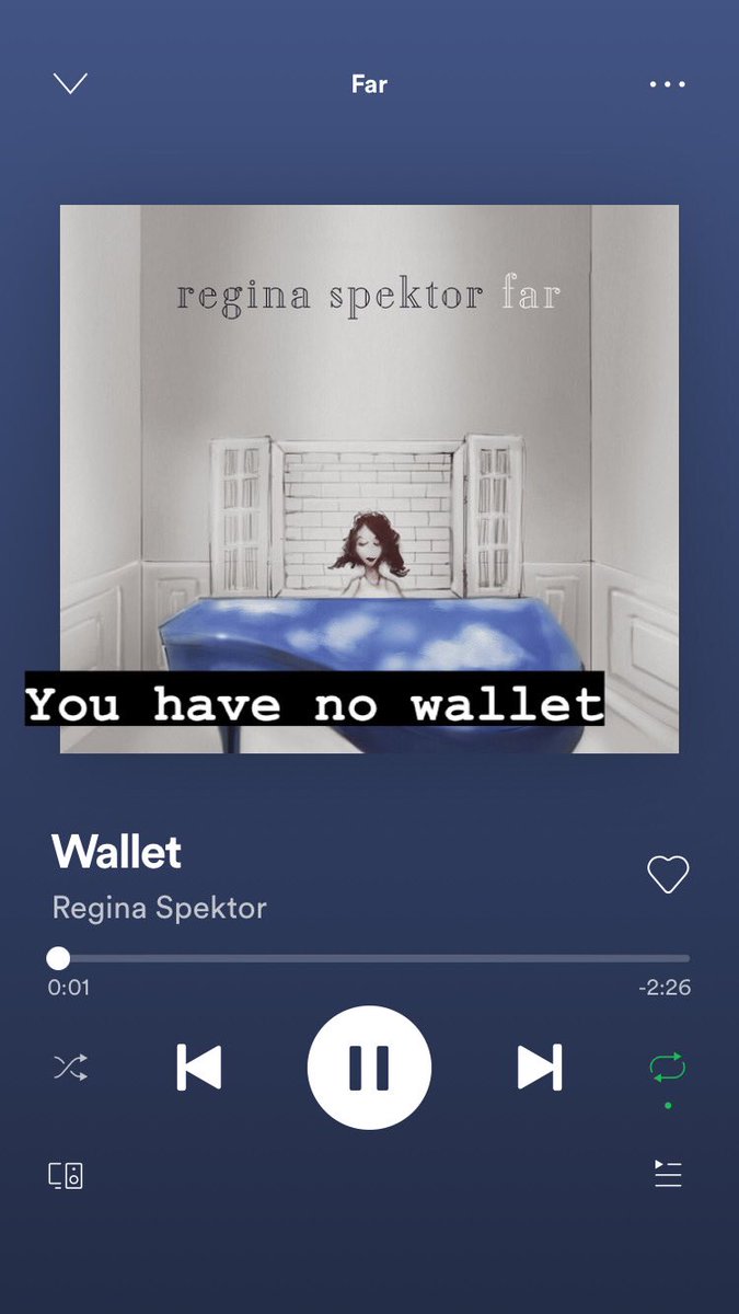 Wallet, one more time with feeling, man of a thousand faces, small town moon