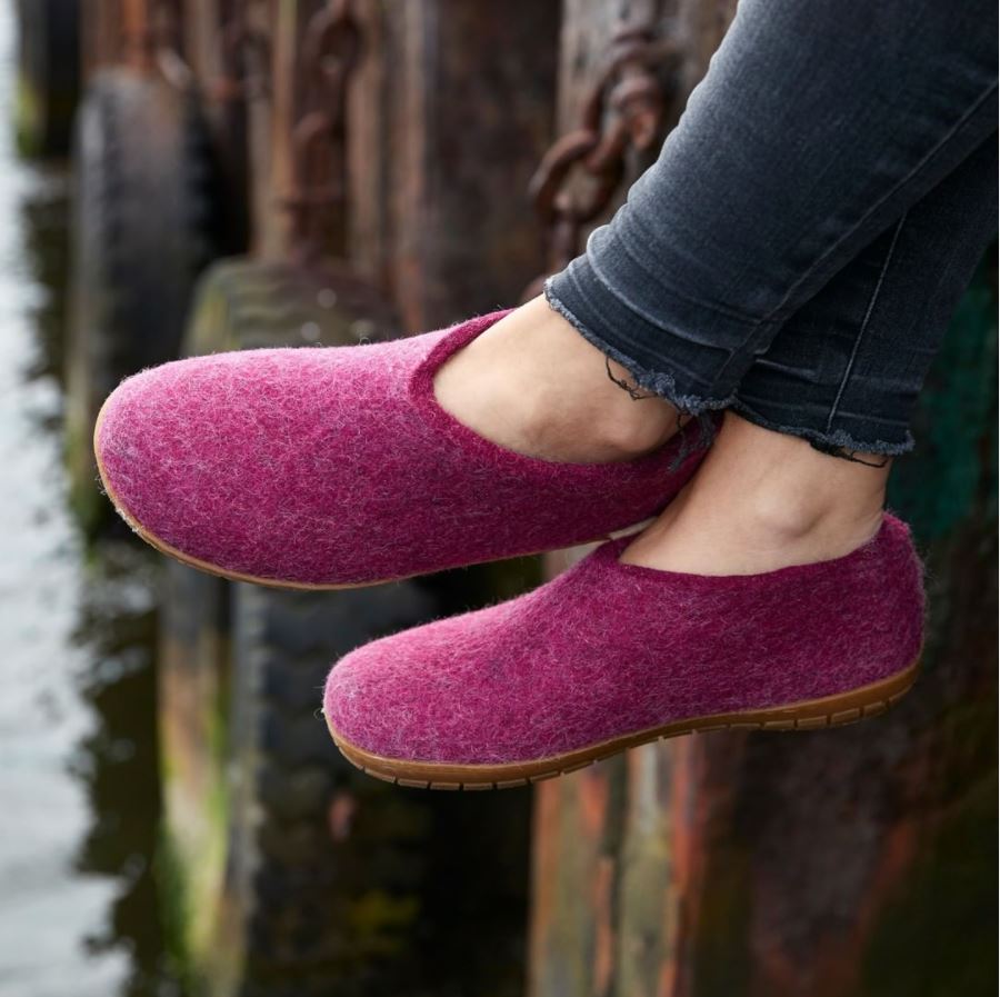 Glerupsca's tweet photo. Did you love the new Cranberry colour introduced this year? We’re happy to announce we now have it available with a rubber sole in shoe and slip-on styles. Get your pair before we run out.
 
#new #glerups #glerupsca #cranberry #indoorshoes #rubbersole https://t.co/qymFZR72xt