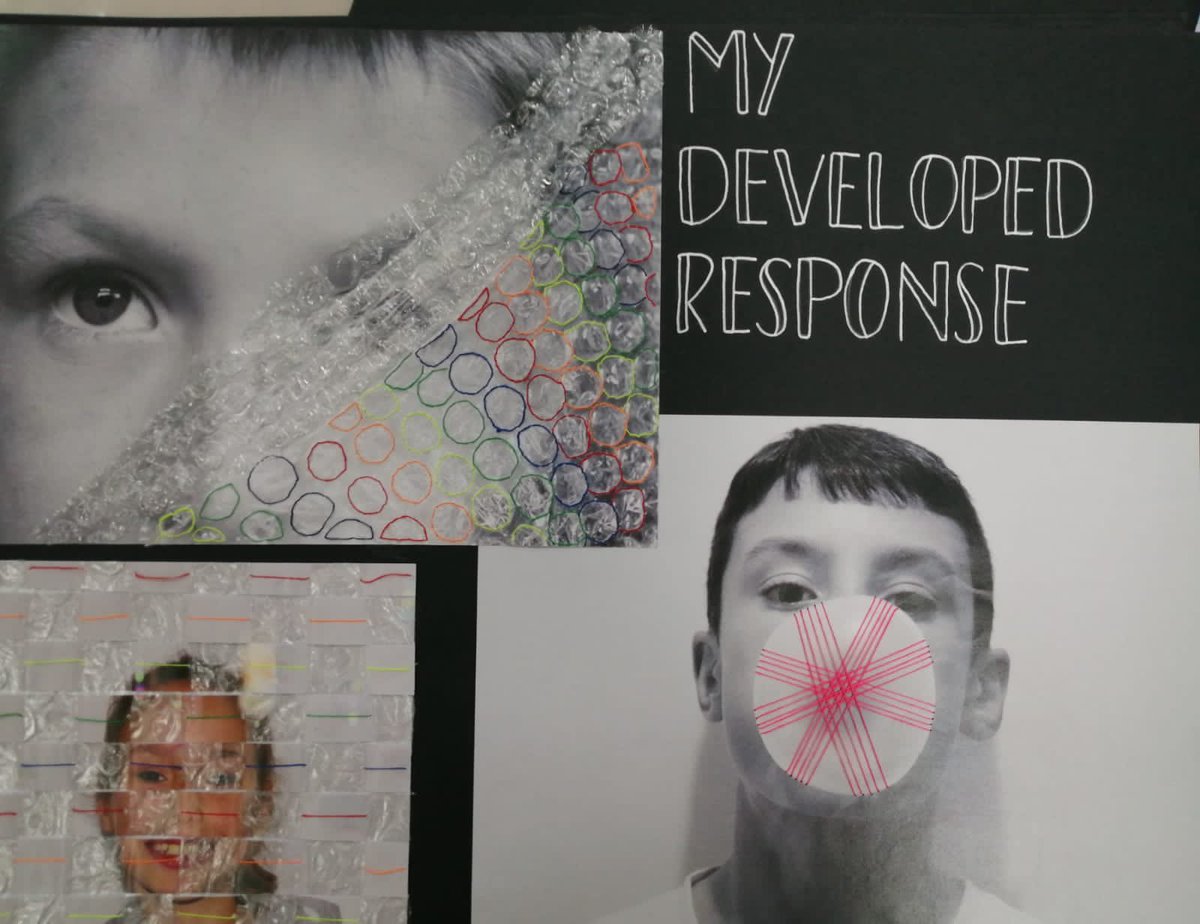 ChiHighSchool's tweet photo. Some stunning examples of CHS Year 11 photography. These portraits have been physically manipulated using thread.
An inspiring showcase of experimentation and development of ideas by one of our students.
#gcsephotography #year11coursework #gcseartandphotography
#gcseart https://t.co/MDrxniLk3j