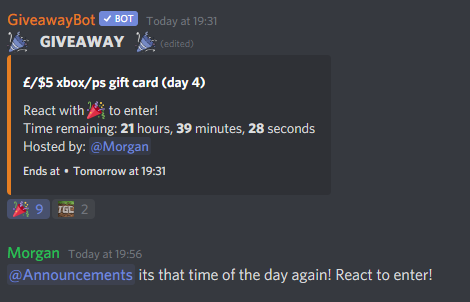 TGC_CREW's tweet photo. Its that time of day again! Dont forget to join our discord and participate in our 24 days of #Christmas #giveaways! https://t.co/hKOm3zQKzP https://t.co/PjE6xQgMt8