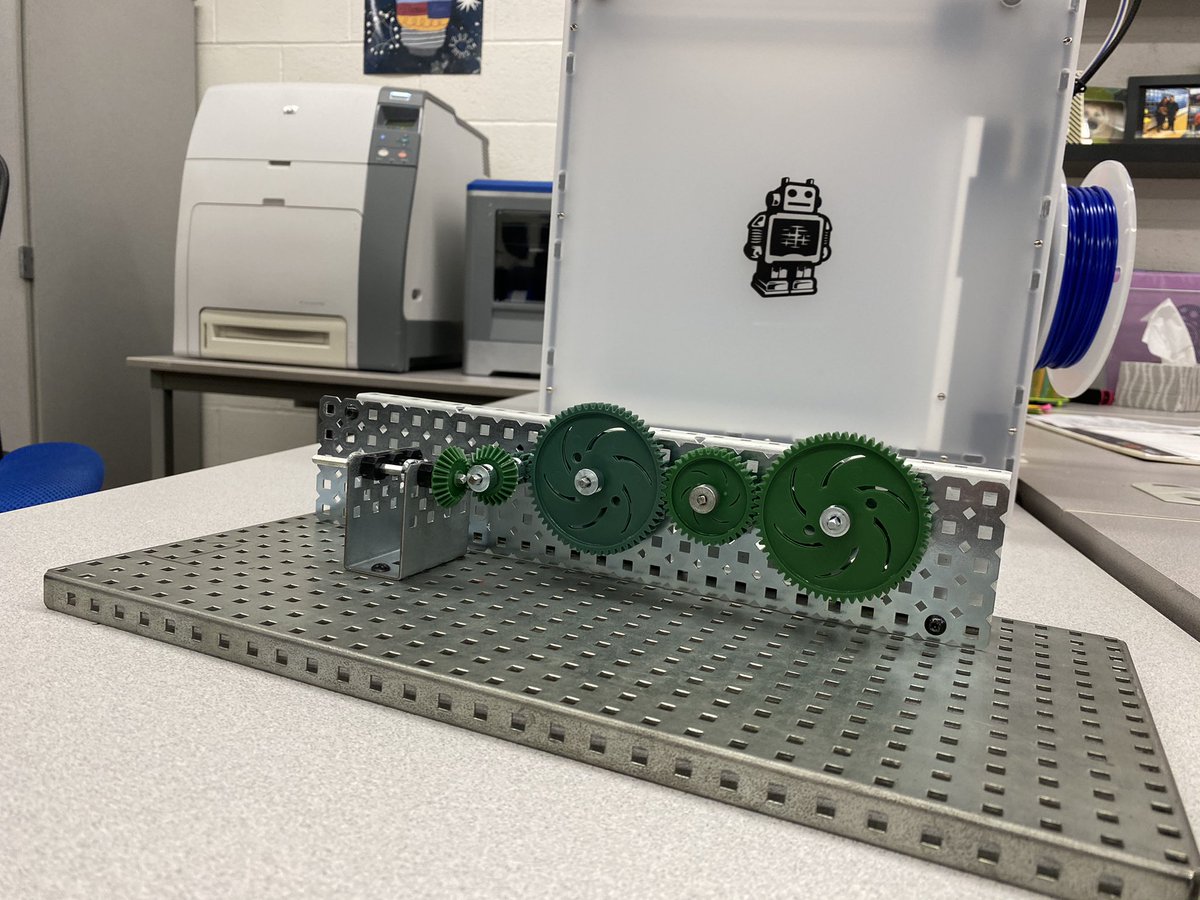 Challenged my robotics students to create a compound mechanism.  Here are two of the creations. #rsdstem #crestviewcommunity