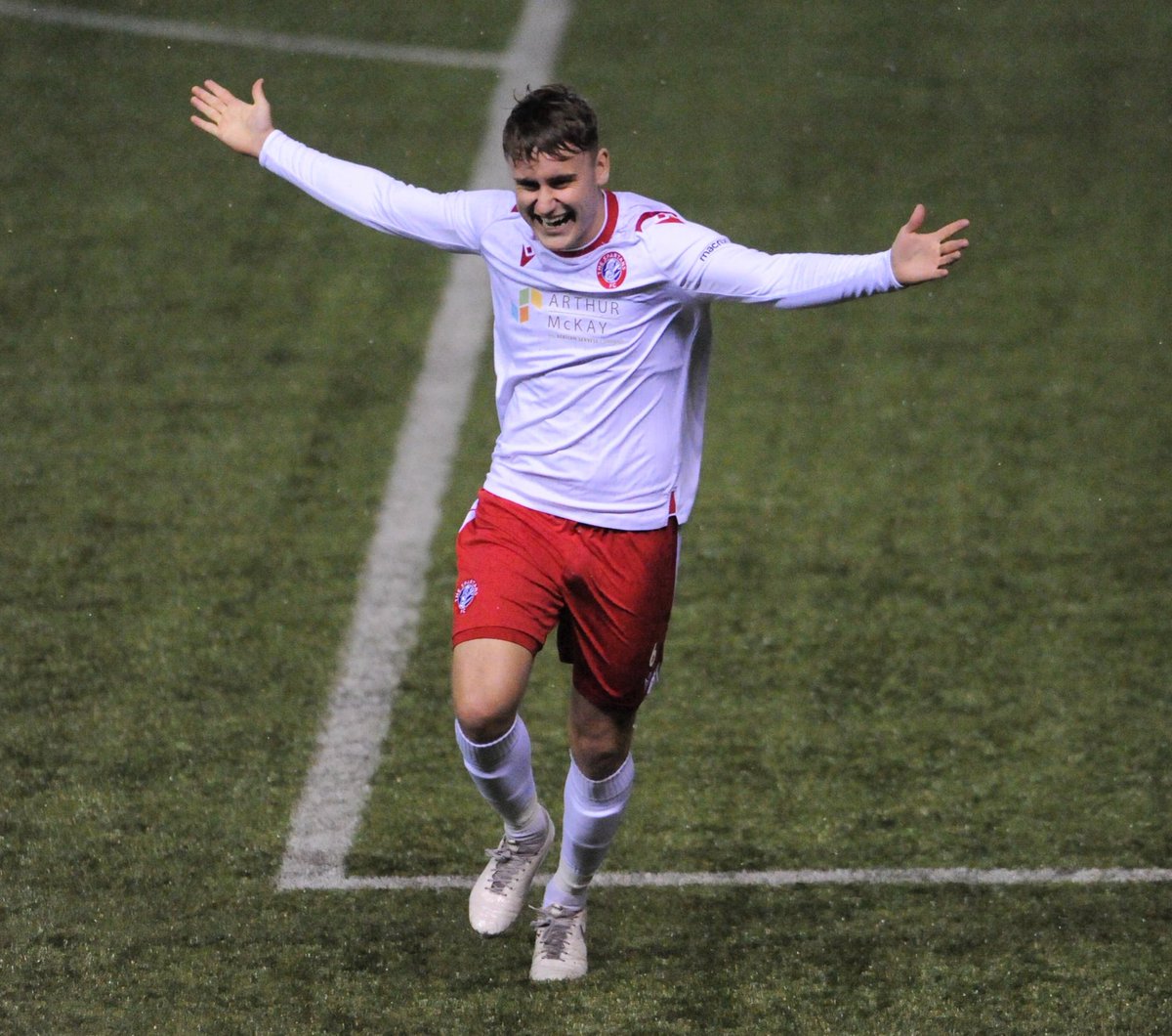 SpartansFC's tweet photo. Happiness is... scoring your first Spartans goal. 

👏 @Gregorwoods10 https://t.co/6QcAESLLzq