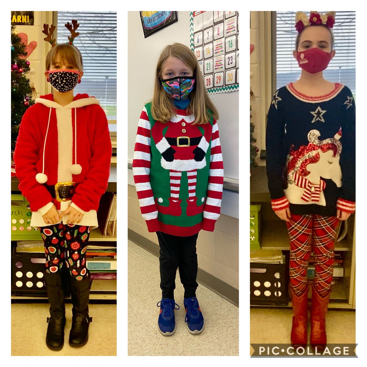 MrsMarchFC's tweet photo. Spreading some holiday cheer in our festive attire! 🎄😄❄️ #WhatMakesFCSpecial @OwenJRobertsFC https://t.co/yb4vtcFz7m