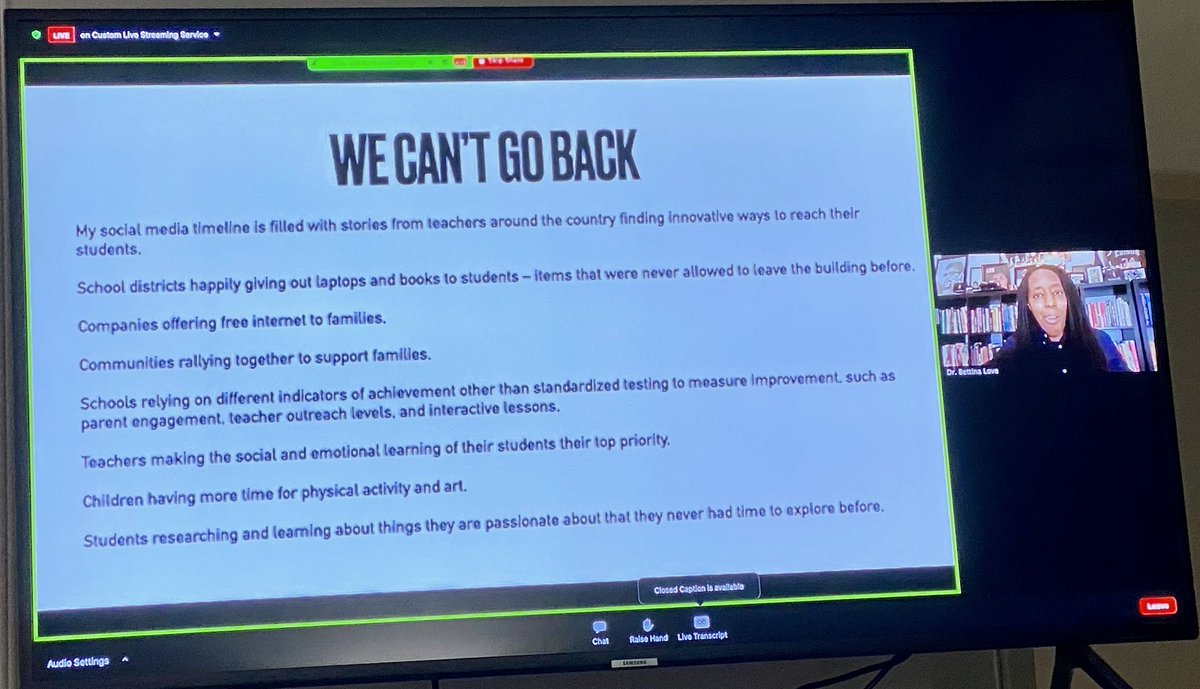 MsSarahCraig's tweet image. It should not take a pandemic to show our humanity says @BLoveSoulPower #NAISPoCC @CISOntario #cisopd