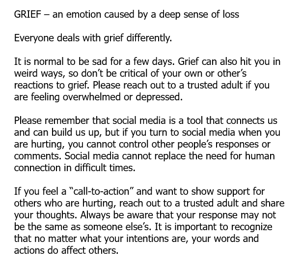 PHSguidancedept's tweet photo. @PeruHighSchool students, please reach out to your counselor if you need to https://t.co/i18x3sASKY