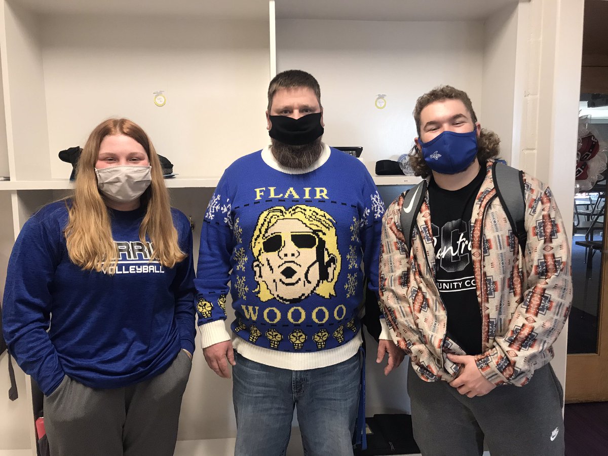 Day 5 of SWEATERMAS!!! Gentry Warner earns the pic by being named OWH Honorable Mention All-State! Nice Work!!! <a href="/cord_frink/">Cord Frink</a> keeps his pic streak alive. #BeAWarrior #Tribe #Woooo <a href="/RicFlairNatrBoy/">Ric Flair®</a> <a href="/HFR_Sports/">Hometown Family Radio Sports Network</a>