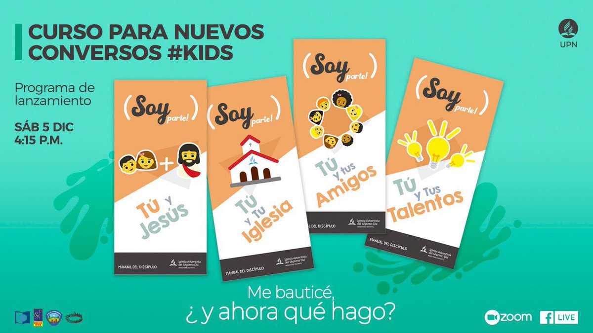 AdventistasANoP's tweet photo. 🤔Me bauticé, ¿y ahora qué hago? 🤷🏽‍♂️
🚨 Curso para nuevos conversos:📘 #Kids #Teens #Jóvenes #Adultos #CreciendoEnCristo🙏🏽 Una oportunidad para crecer en la vida espiritual. ¡No te lo pierdas! 🙌🏽 Lanzamiento: Sábado 5 de diciembre a partir de las 3:00 p.m. 🕒 https://t.co/8vJPuPNVx6