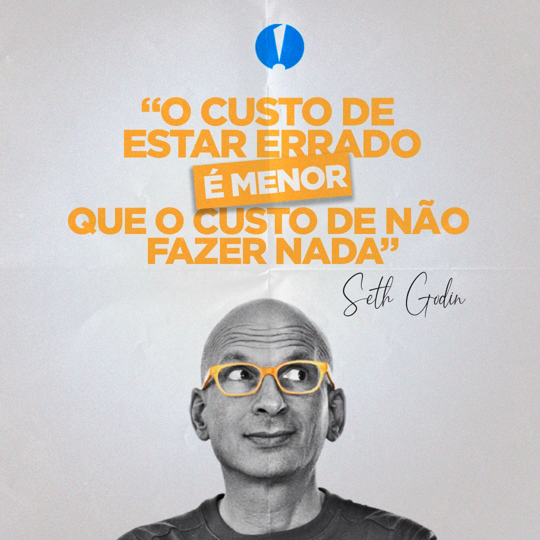 logomidia's tweet image. Deixar de agir por medo, insegurança, falta de preparo ou qualquer outra sensação paralisadora apenas nos coloca em um estado de inércia, pelo qual pagamos um preço muito maior do que o de nunca ter tentado. 
É só através das experiências que podemos conhecer o sucesso.