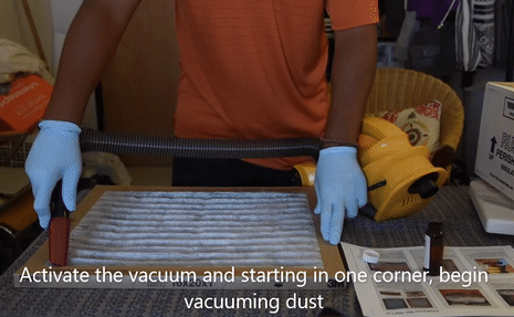 We also measured the concentration of viral copies per gram of dust in samples taken from the floor and from the HVAC filter. This study provides a first point of comparison for future studies.