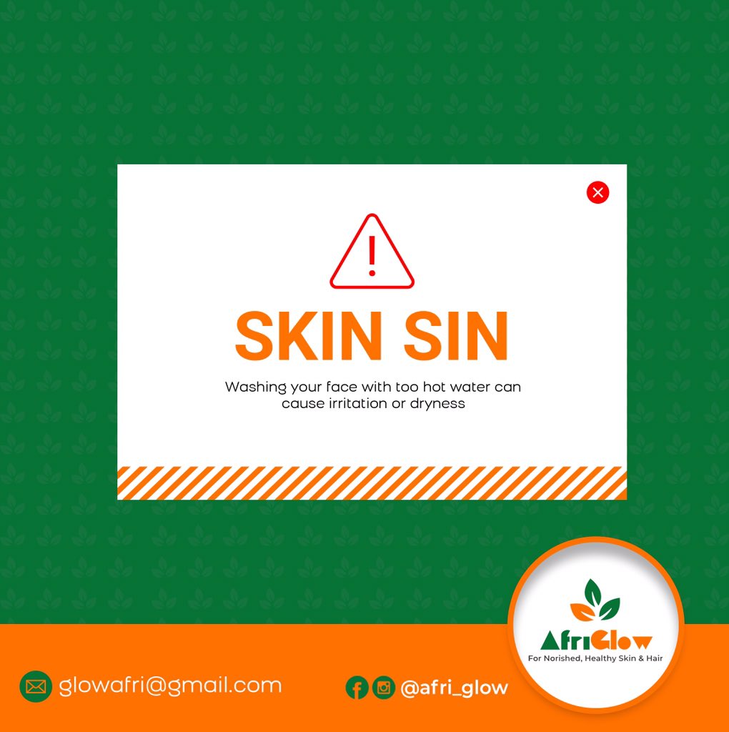 GlowAfri's tweet photo. Hot water causes damage to the keratin cells that are located on the most outer layer of our skin (the epidermis). By disrupting these cells, it creates dry skin and prevents the cells from locking in moisture.
#skincare #skinsin #afriglow #gambia #handmade https://t.co/d5XOWlkq8H