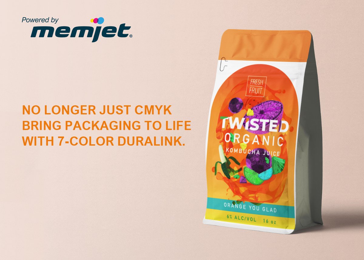memjet's tweet photo. Want more than CMYK this Holiday Season? Our 7 color Quality Gamut from DuraLink is sure to make your packaging pop off the shelves! Get the DataSheet here: https://t.co/DMpBbtlYnO
#digitalprinting #packagingdesign #flexiblepackaging #7color #poweredbymemjet https://t.co/LcsXbV382c