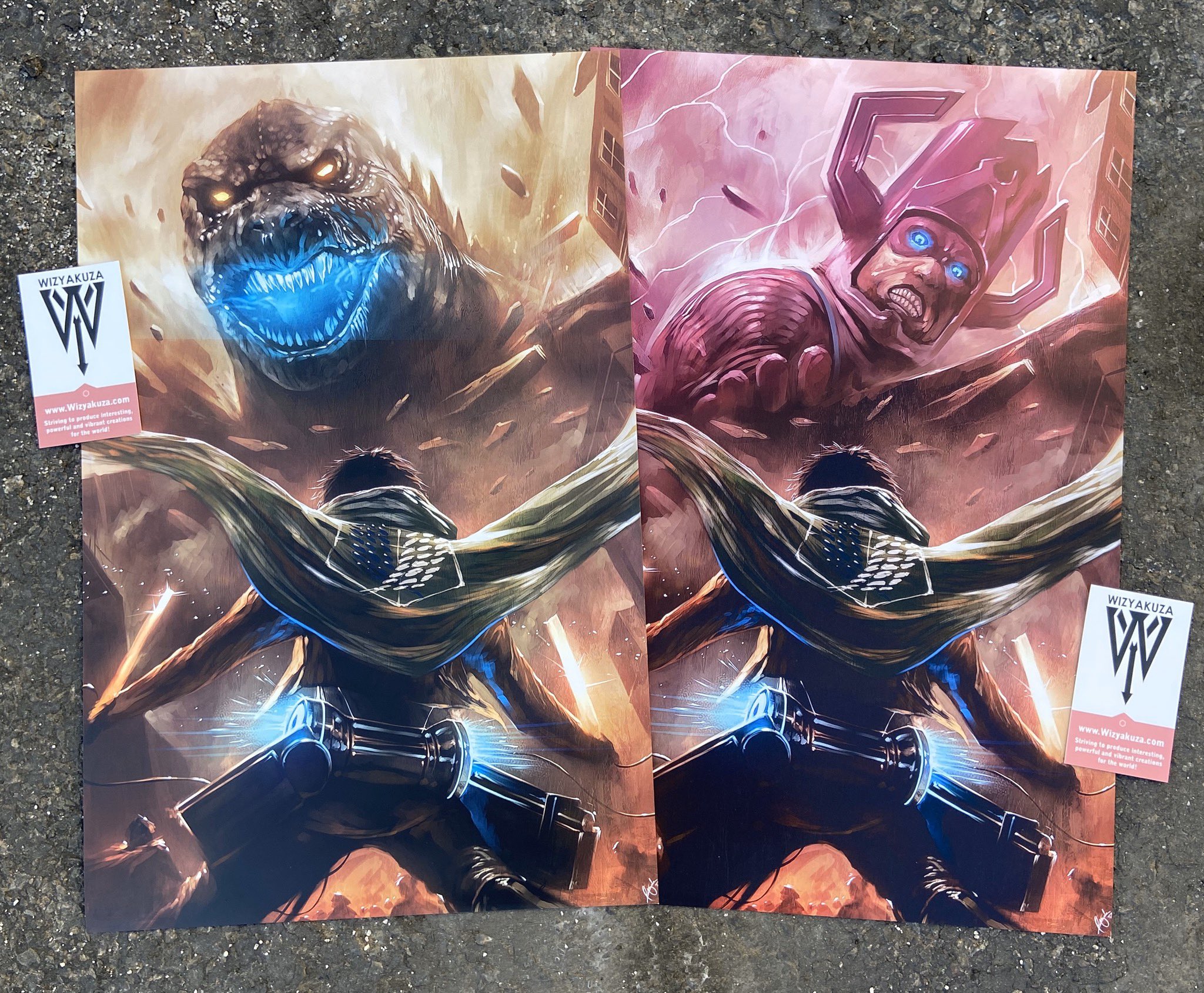 Wizyakuza Artwork Our Attack On Titan Crossover Artwork Who Should We Draw Eren Yeager Battling Next Attackontitan Anime Manga Artist Wizyakuza T Co Hjelo9wh1v Twitter