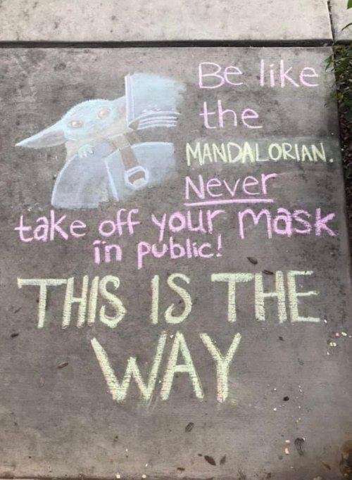 reginapaulose's tweet photo. #FreePSA
#Mandalorian #ThisIsTheWay 
#WearAMask https://t.co/FaD4uV3gwj