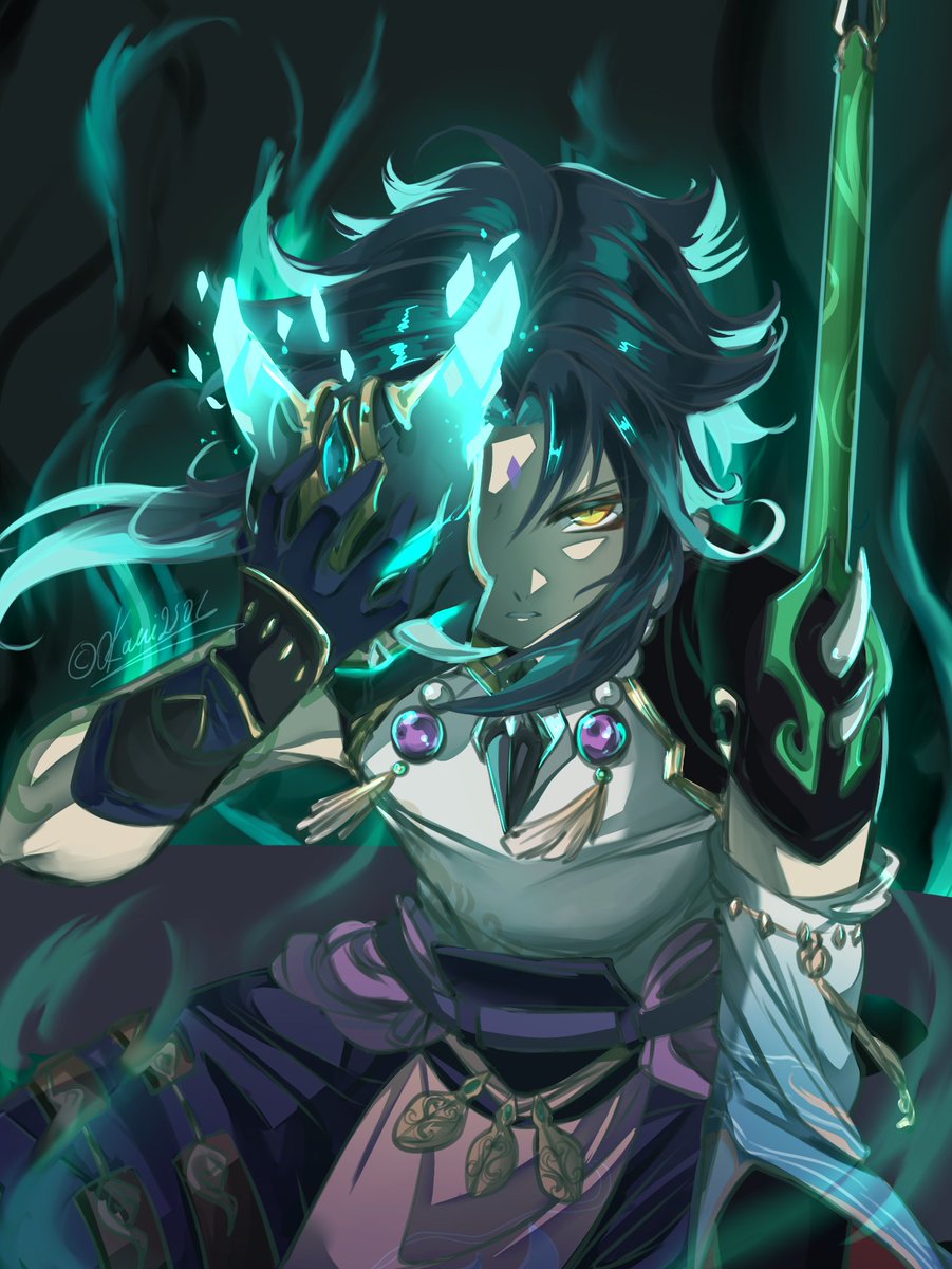wallpapers Xiao Genshin Impact Fanart Sad genshinimpact xiao ayaka