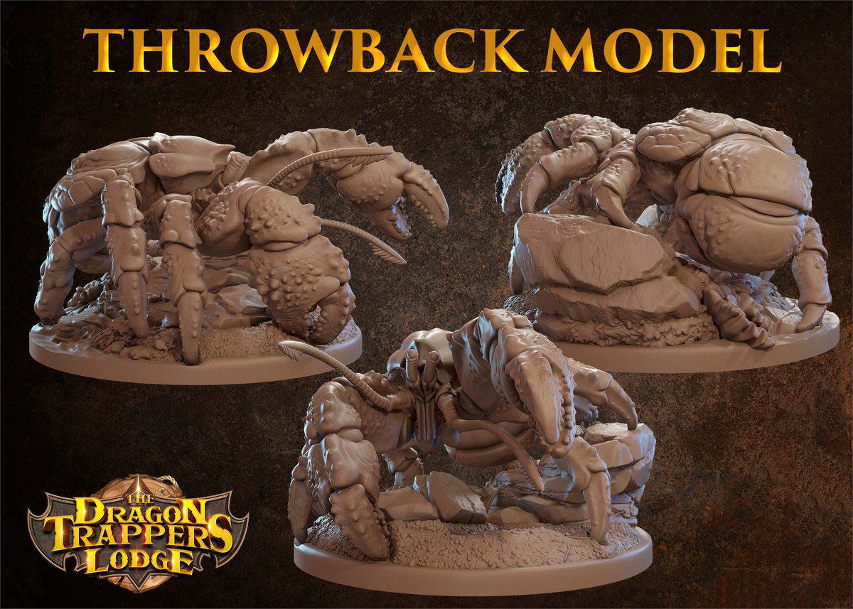 DragonTrappers's tweet photo. Included this month is the Giant Coconut Crab from the July release! Can't wait to see all of the prints and paint jobs of this Dragon Trappers Lodge classic!
​#dragontrapperslodge #throwback #throwbackmodel #3dprinting #3dprintable #miniatures #dnd #dungeonsanddragons https://t.co/JgOyJ6X3qA