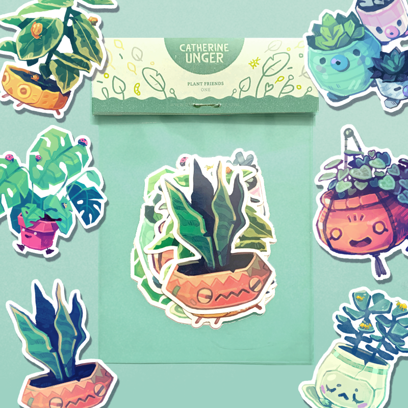 Stickers:1. Plant Babies Sticker Set 1 by  @Ungapants ( https://catherineunger.bigcartel.com/product/plant-babies-sticker-set-1)2. Ginkgo by  @loonpflug ( https://loonpflug.storenvy.com/products/31069699-ginkgo-sticker)3. Alpine Strawberry by  @samanthamashart ( https://www.etsy.com/listing/669608498/alpine-strawberries-waterproof-vinyl?ref=shop_home_active_29&crt=1)