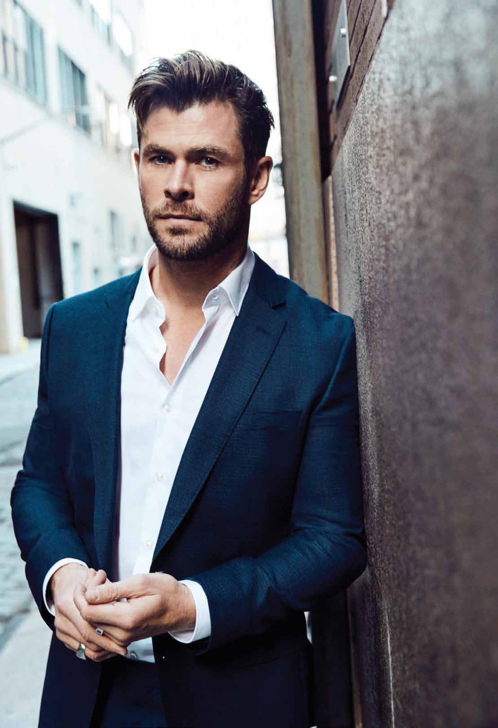 Chris hemsworth boss suit sale