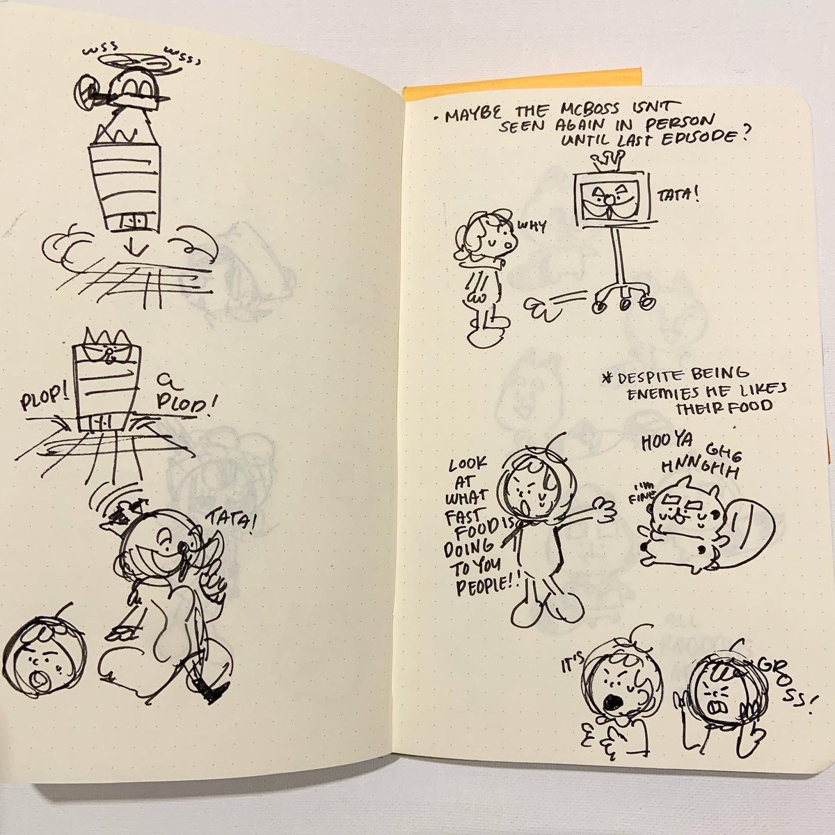 also found these notes/ideas for my jiji characters ???