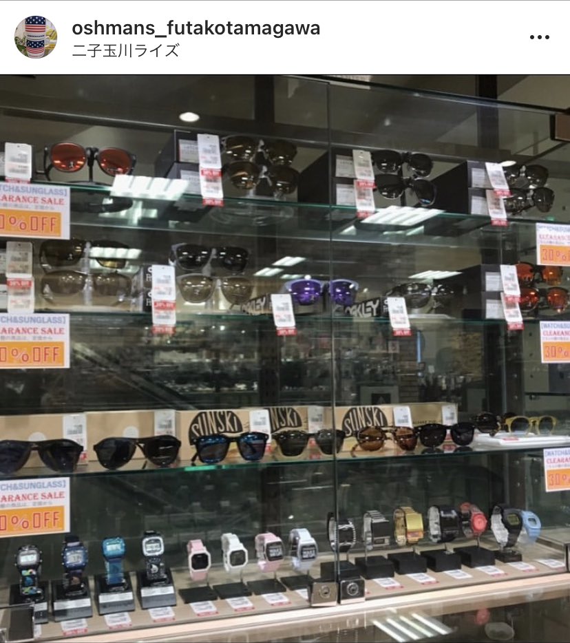 Oshman S 二子玉川店 Sale 店頭ではクリアランスセールもスタートしました サングラス 時計等のアクセサリーはmax50 Off お早めに Oshmans オッシュマンズ Nixon ニクソン Oakley オークリー Sunski サンスキー Sale T Co