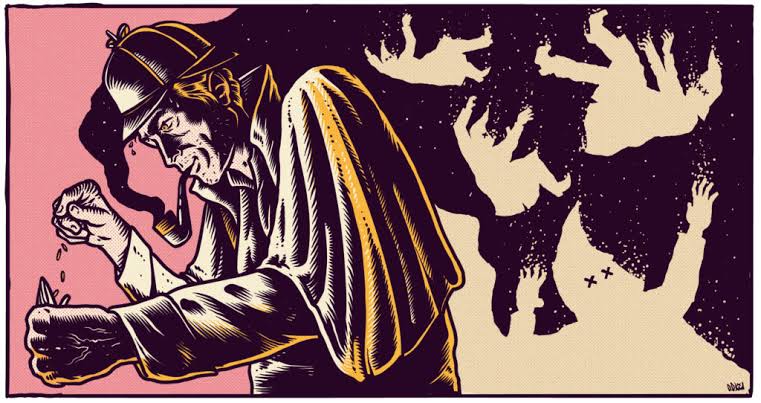 They were also the main antagonists of Sir Arthur Conan Doyle's Sherlock Holmes in the 1892 story, "The Five Pips".