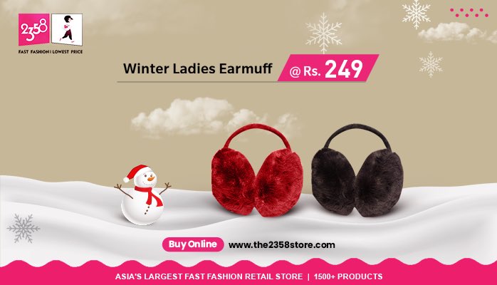 2358India's tweet photo. These ear muffs will keep your ears warm and cozy shop these only @ Rs 249 

Grab this &amp; more at: https://t.co/qTKBXOUy3s

#2358store #2358Products #2358India #2358Life #onlinestore #WintersAreHere #WintersCollection https://t.co/MY22B7VPAC