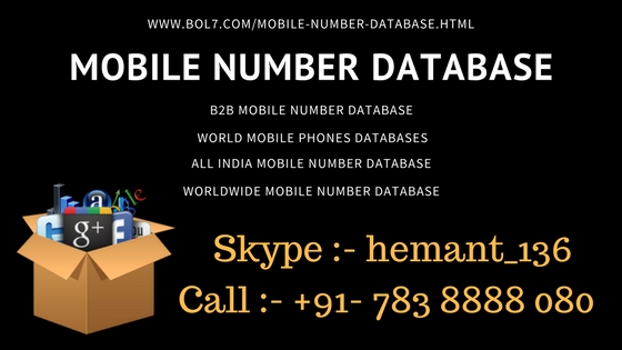 bol7digital's tweet image. We provide #mobilenumberdatabase at affordable price