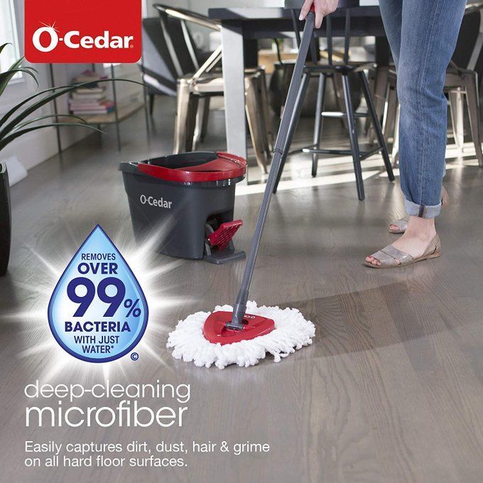 O-Cedar EasyWring Microfiber Spin Mop, Bucket Floor Cleaning System
Get it for $29.98!
2