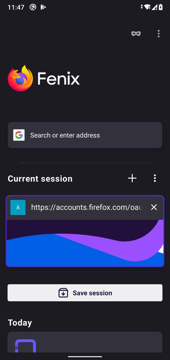 JoGarWeb's tweet image. Recordando #FirefoxPreview #Fenix 
La primera versión del &quot;nuevo&quot; Firefox. Quien sabe que habrá pasado con las implementaciones como Screenshot y Credit Cards. 🤔🤔
Como extraño las pestañas en el home 😭