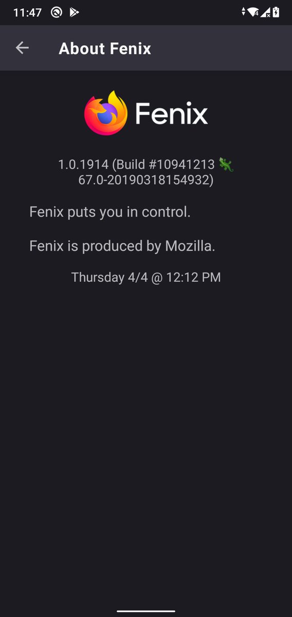 JoGarWeb's tweet image. Recordando #FirefoxPreview #Fenix 
La primera versión del &quot;nuevo&quot; Firefox. Quien sabe que habrá pasado con las implementaciones como Screenshot y Credit Cards. 🤔🤔
Como extraño las pestañas en el home 😭