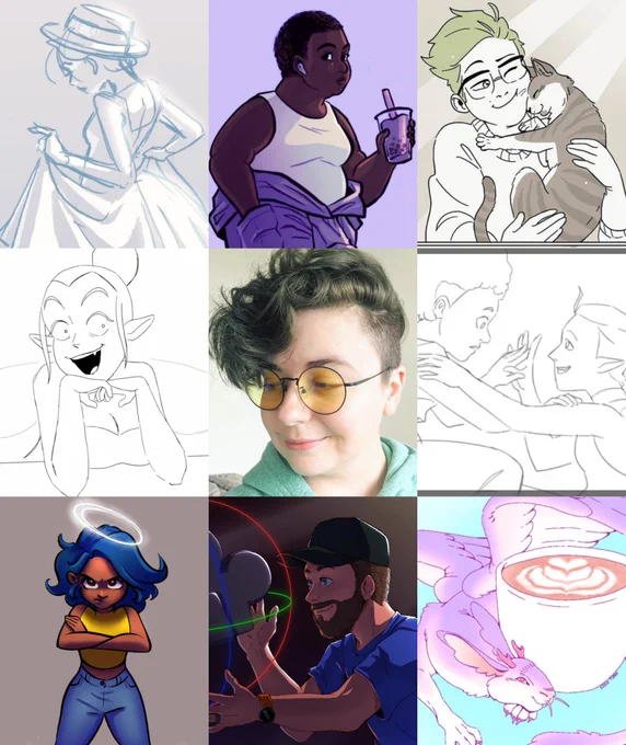 #artvsartist2020 did more personal animation and less finished 'illustrative' things but I'm too lazy to make an animated collage so here u go ?? 
