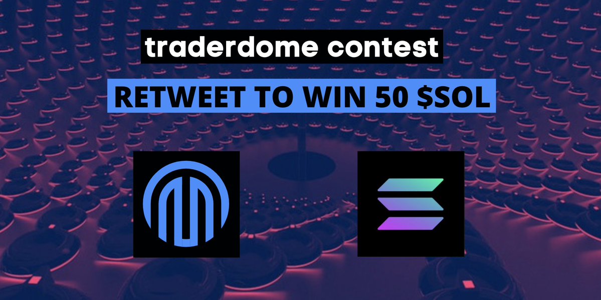 traderdome's tweet photo. Follow 
@traderdome
 and retweet this image to win 50 $SOL

Traderdome is a new Swap Service (AMM) built on 
@ProjectSerum @solana and we plan to add some really cool features in the coming weeks. 

◾️Multilanguage selection
◾️Trade History 
◾️Pair Statistics

and much more.... https://t.co/T1Z3hKMKCj