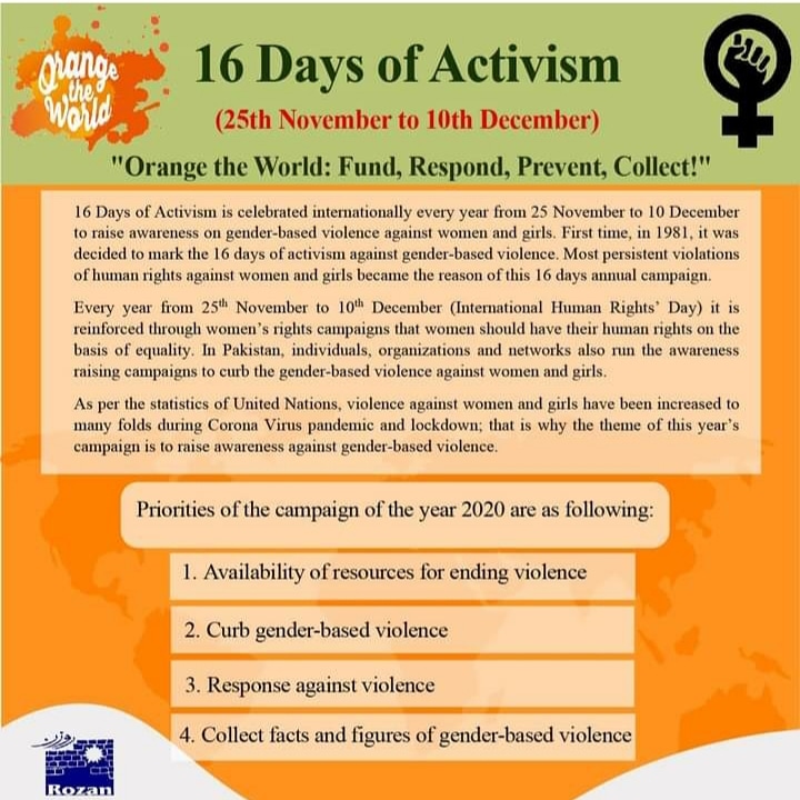 HelplineRozan's tweet photo. Gender-based violence is not acceptable in any case. 

#Rozan #mentalhealthawareness #genderbasedviolence #16days #16DaysofActivism2020 https://t.co/n6lXcIcgUq