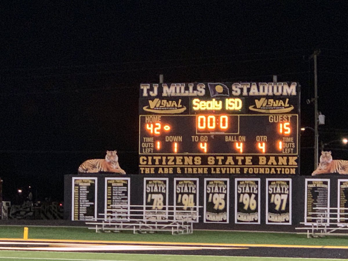 Final from Sealy.  Knights move on to Semi's!