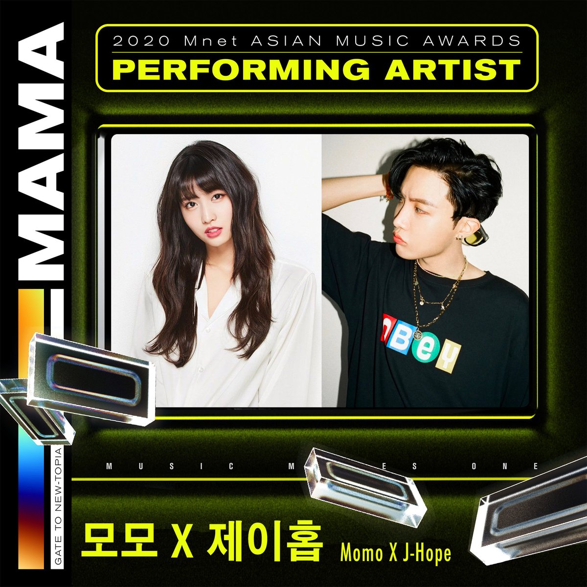 stroberiyoongi's tweet photo. [#2020MAMA] Performing Artist #제이홉 #모모 #jhope #momo
@BTS_twt @JYPETWICE 

Extraordinary collaboration stage of J-Hope of BTS and MOMO of TWICE is on its way to 2020 MAMA!

Gate to NEW-TOPIA, 2020 MAMA
2020.12.06 (SUN)

#MnetASIANMUSICAWARDS #MAMA #Mnet https://t.co/VcW7T7iBUc