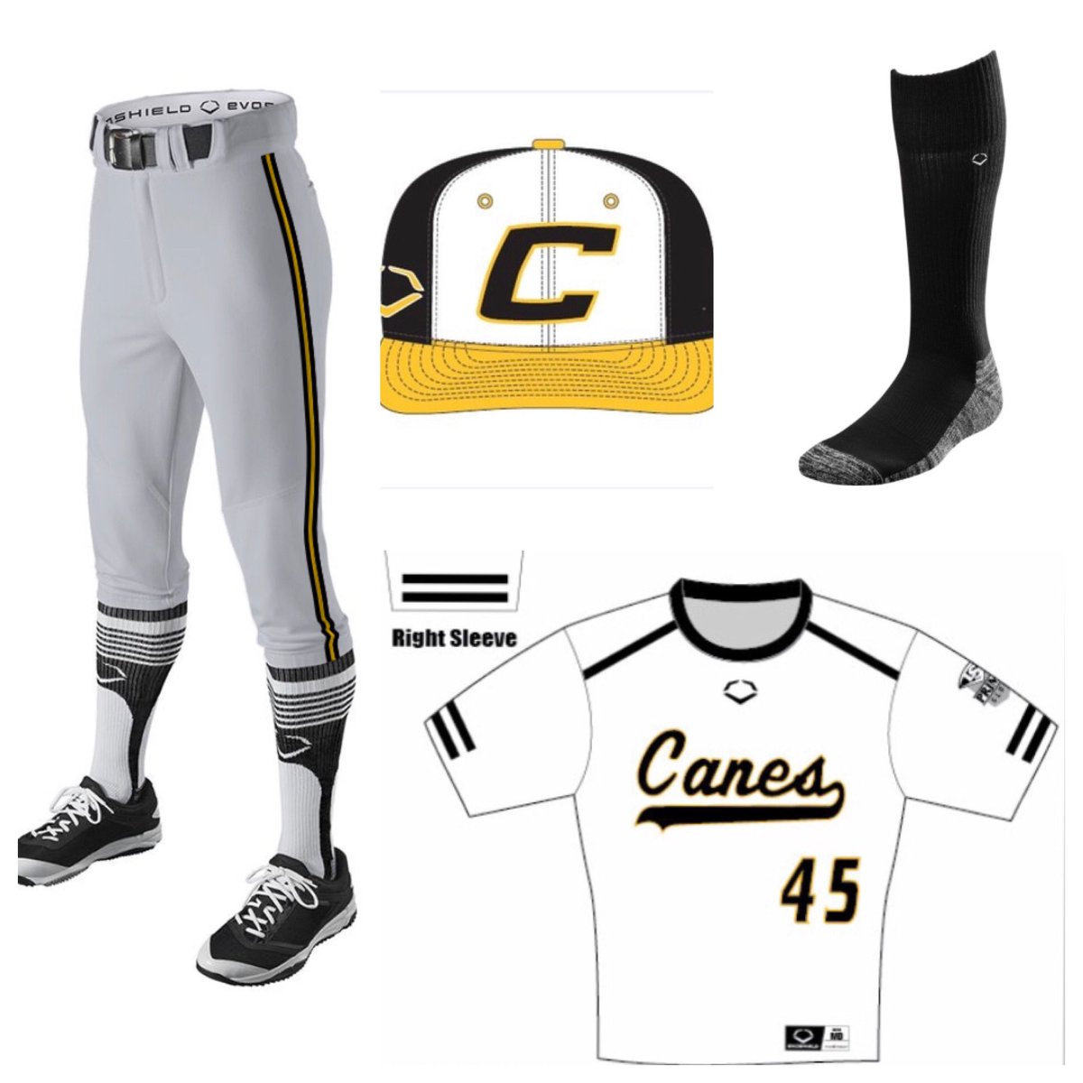 canespirroCLT's tweet photo. #thecanesway #evoshield 

Our Spring 2021 Evoshield uniform combinations, hats, practice jerseys, bat bag, and helmet logo. 

Check em out!!! https://t.co/ZBNQUYUIpA
