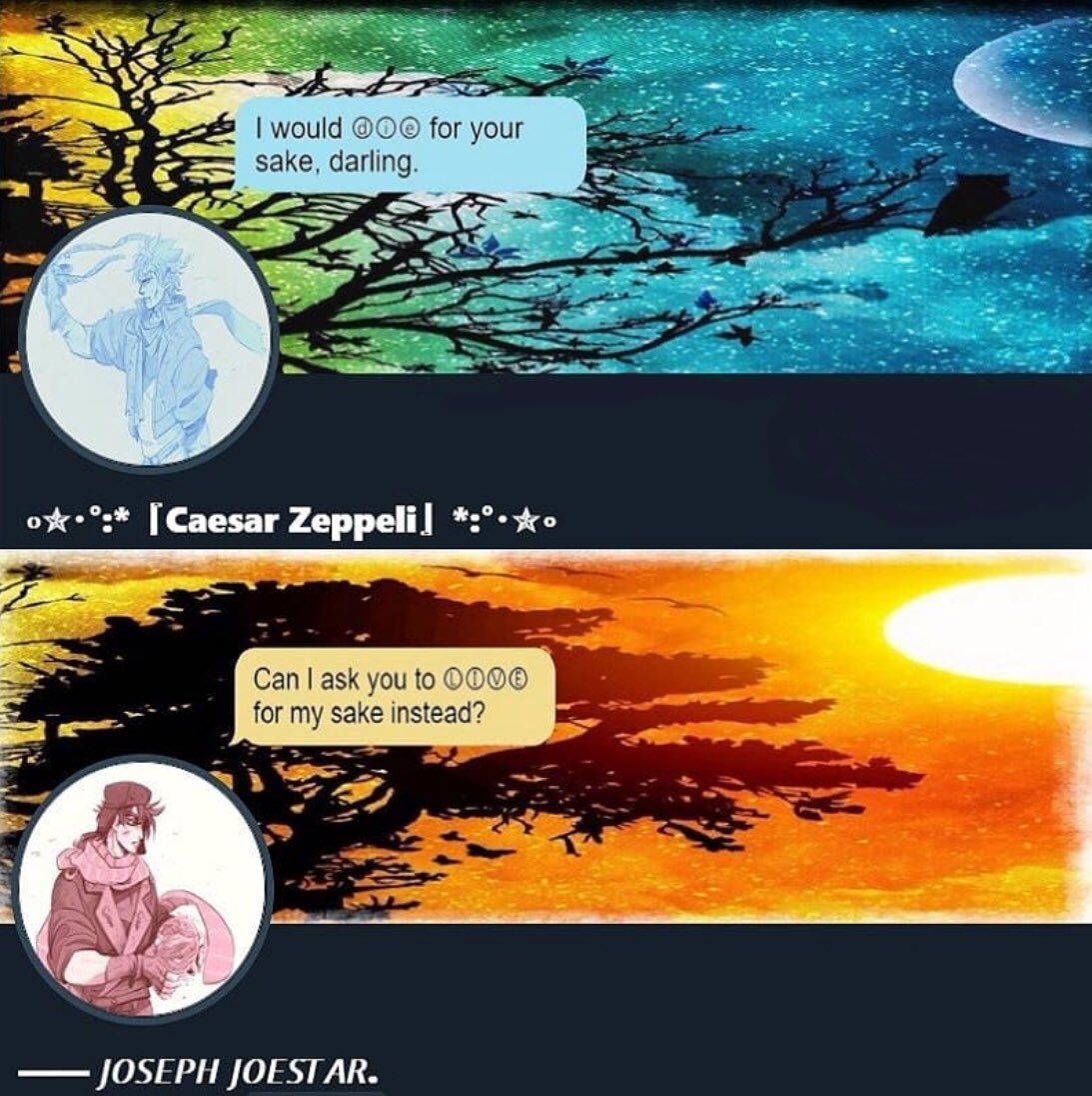 🌸} There was a point in my RP endeavors that I was dedicated enough to spend two hours making matching layouts aesthetics for me and my ship partner—

  I miss those days. 😔🤙🏻
