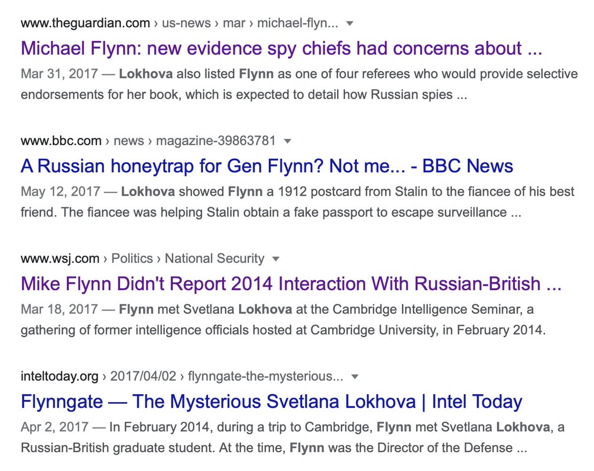 March-May 2017: stream of fake news stories about me and  @GenFlynn fed by FBI/CIA operatives