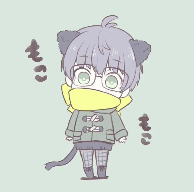 冬のねこてはもこもこです! 
