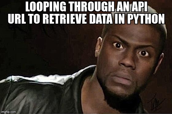 overflow_meme's tweet image. Looping through an api url to retrieve data in python stackoverflow.com/questions/6515… #api #python #mysqlpython #pythonrequests #mysql