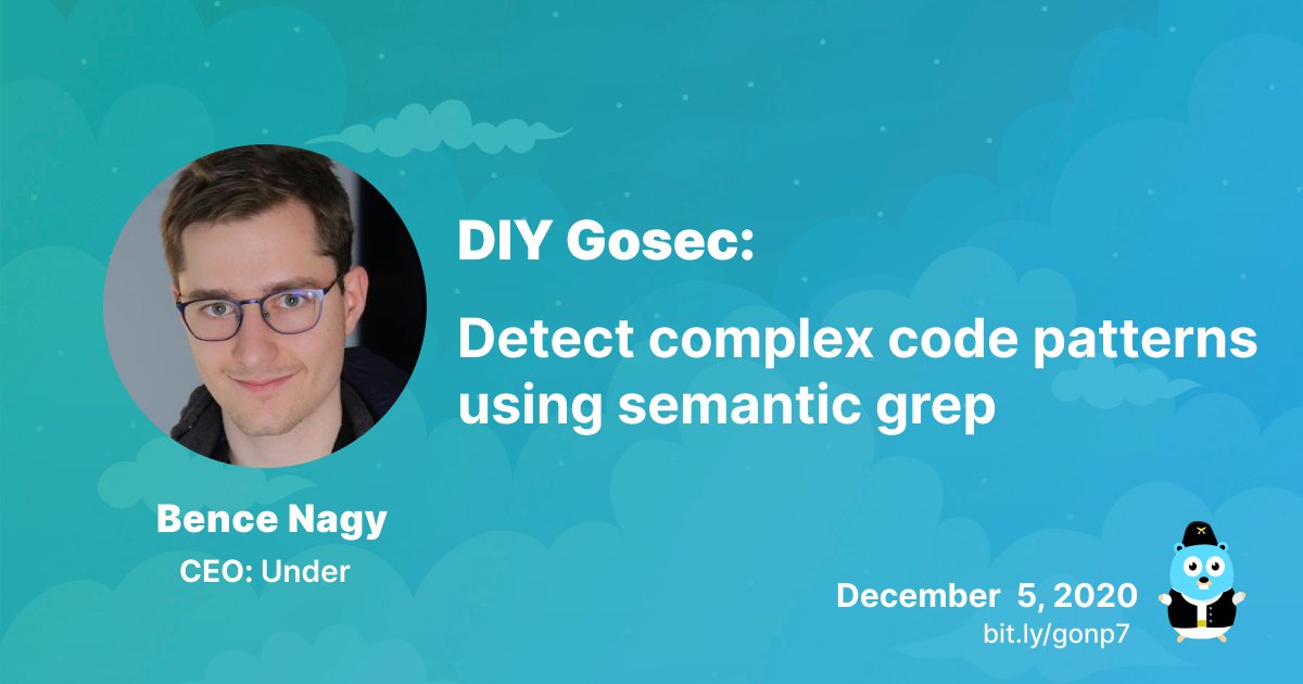 GolangNepal's tweet image. Mark your calendars for today! 
We have @underyx talking about DIY Gosec. 

meetup.com/Golang-Kathman…

#golang #gopher #gomeetup #gobridge