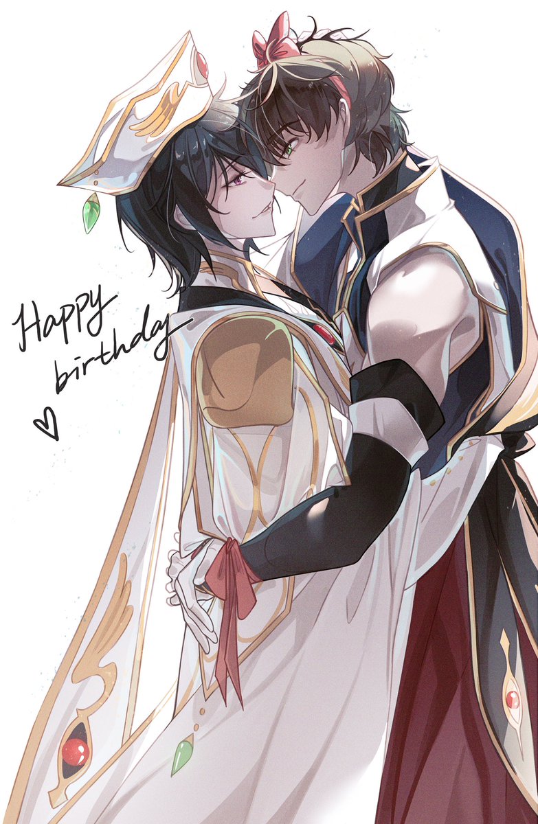 Orion3777's tweet photo. #ルルーシュ生誕祭2020
HAPPY BIRTHDAYS Lelouch !!!
knight of present and his king hahaha
跟随官方的脚步整个骑士帝
哎呀…差点忘了时差的问题，要是等到英国时间12.5再画的话就要完全错过了 https://t.co/xGHB25pRf9