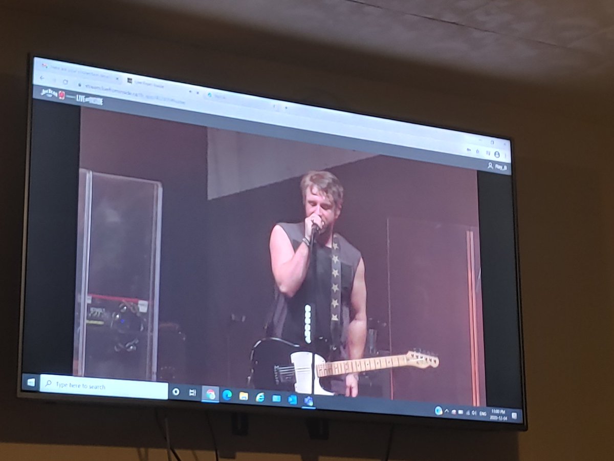 raybarnwell's tweet photo. @thetrews well this isn't quite the same, but guess during a pandemic it's the next best thing. Great show guys, checking in from Moncton, NB https://t.co/7AUYPzq5lt