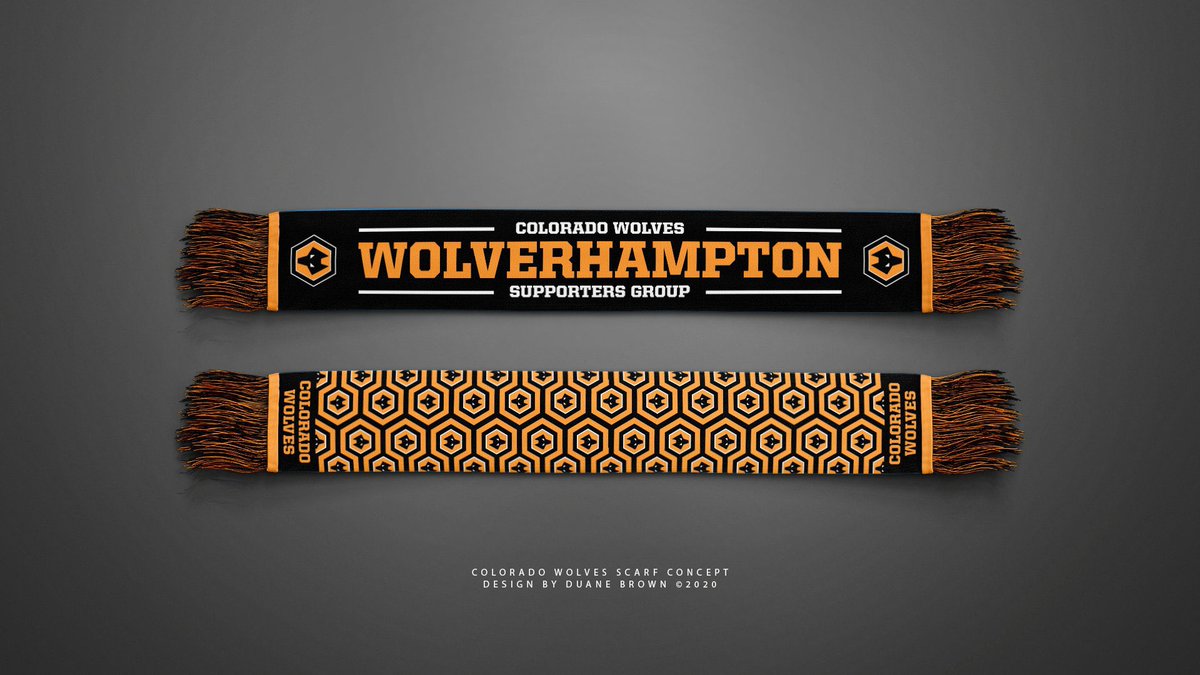 theduanebrown's tweet image. IT’S HAPPENING! Our Colorado Wolves scarves are headed to production! I’m real proud of this design with the fun Colorado connection to “The Shining.” I’ve always loved that carpet pattern! If you would like to get one, contact @Colorado_Wolves. #wwfc 🐺🖤💛