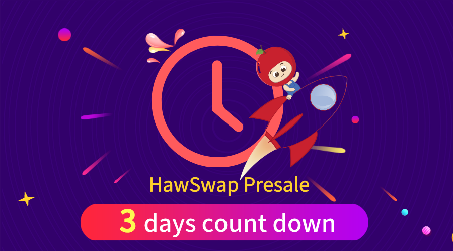 HawSwap's tweet photo. 3 days count down to #HawSwap presale🥳

⏳ 12:00 (UTC), Dec. 8

👥Join our tg: https://t.co/tUmdJMJ5FI

🔎Presale details: https://t.co/RM2WkGO7vP

$HAW #DeFi #cryptocurrencies https://t.co/eOlEa5ahBo