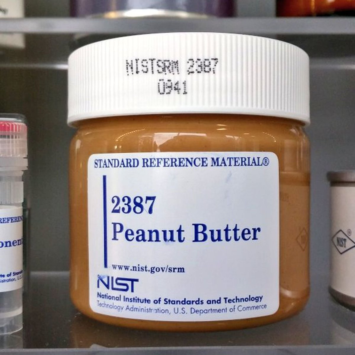 let's order strange things from NIST! first up is this jar of reference peanut butter. it's only $881 per jar!