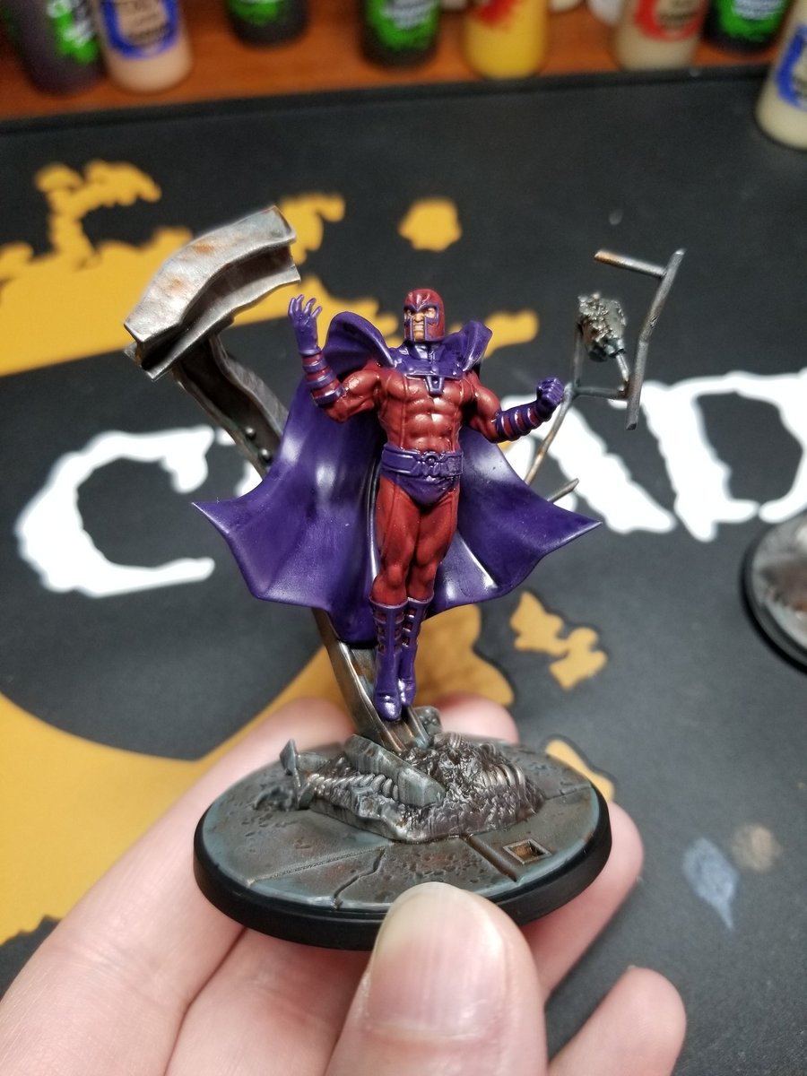ToyWizStore's tweet photo. "I am no hero. Merely a man who has seen and done and endured what can never be forgotten or forgiven."
#marvel #marvelcrisisprotocolminiatures #marvelcrisisprotocol #wargaming #tabletopgames #magneto #paintedmodels #asmodee #atomicmassgames #xmen #brotherhoodofmutants https://t.co/bxfMTkVLM9