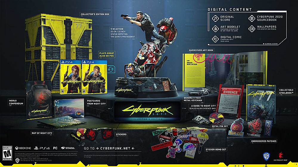 Cyberpunk 2077 Collector's Edition (PS4/XBO) preorder available at Walmart ($249.99) 2