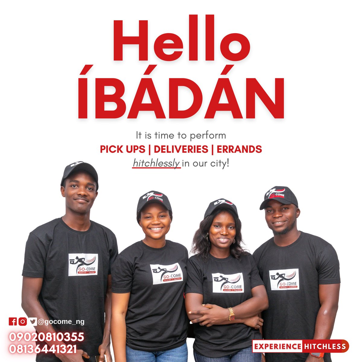 gocome_ng's tweet photo. Launch Day!
Errands, deliveries and pickups just got 𝙝𝙞𝙩𝙘𝙝𝙡𝙚𝙨𝙨 in the city of Ibadan. We deliver, no story!
#GoCome
#GoComeNg
#Logistics #Errands #Deliveries #Pickups
#Ibadan https://t.co/EtMRLNVlYZ