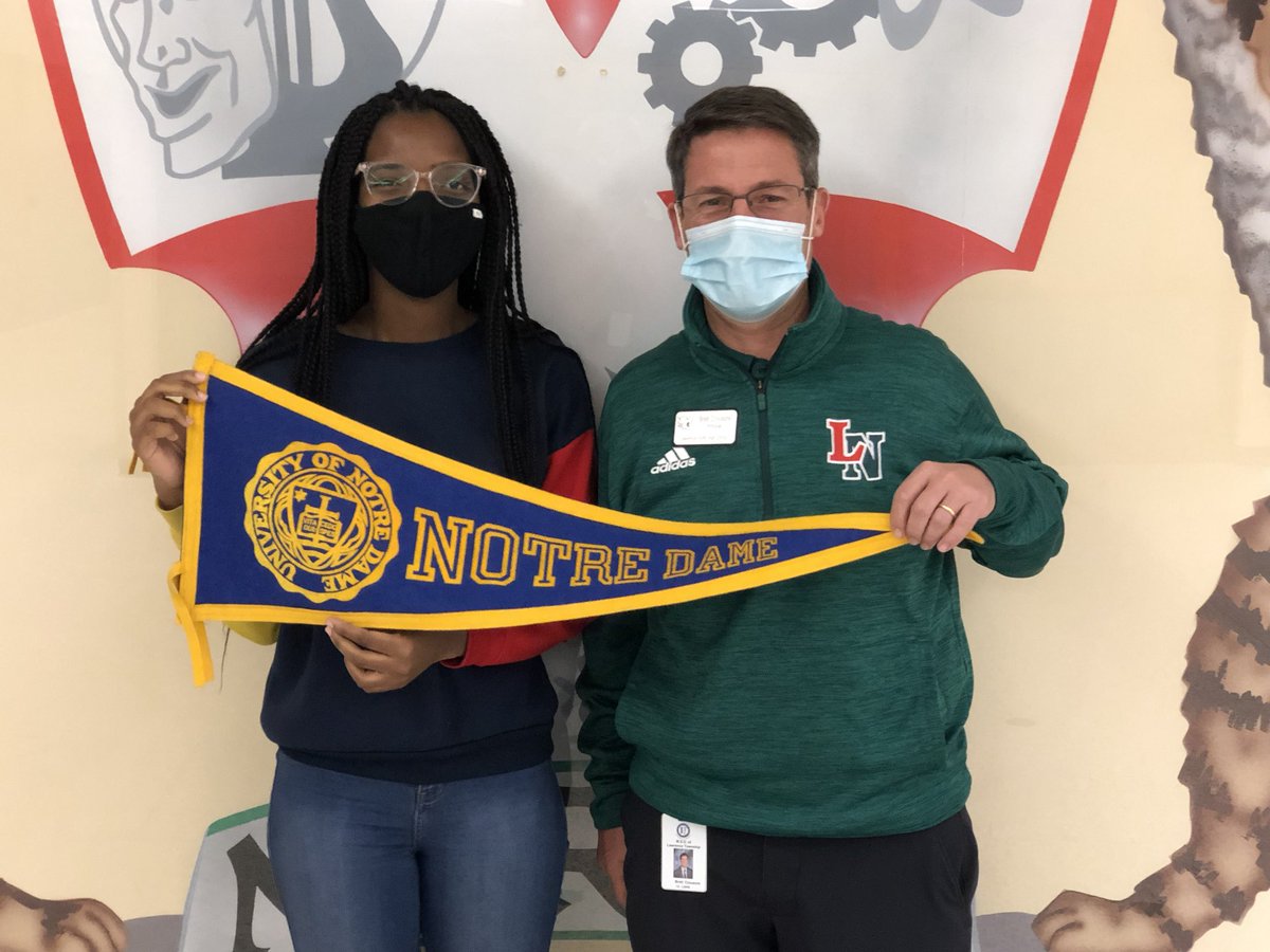 LNHSwildcats's tweet photo. SHE MATCHED! Congrats to Ainee Martin, named a @QuestBridge scholar with a 4-year, cost of attendance scholarship to @NotreDame. Outstanding! We’re thrilled for you, Ainee! https://t.co/F1rKHtp22w